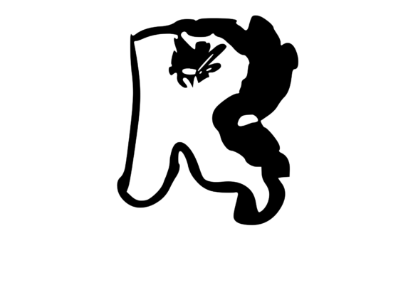 Cheesy Gooey Melting Mono Letter SVG R