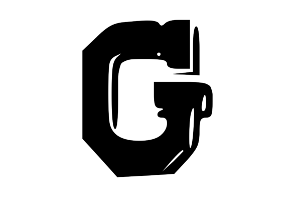 Fun Whacky Playful Mono Letter G V.1