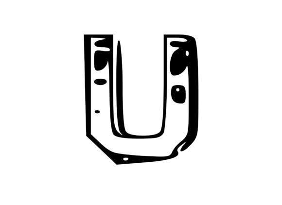 Fun Whacky Playful Mono Letter U V.1: A Designer's Review