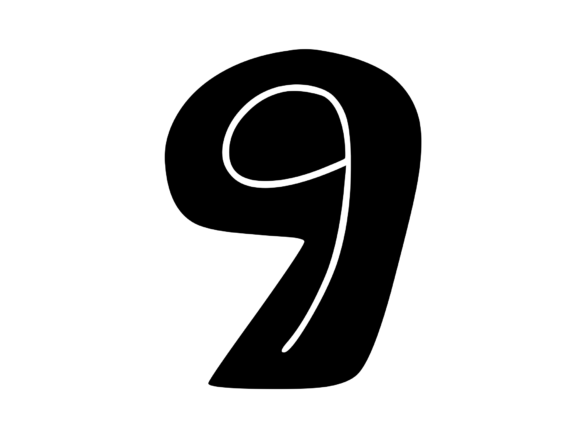 Funky Bold Skeleton Number 9
