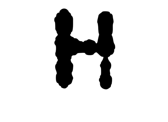 Ink Blot Stain Mono Letter H: A Designer's Review