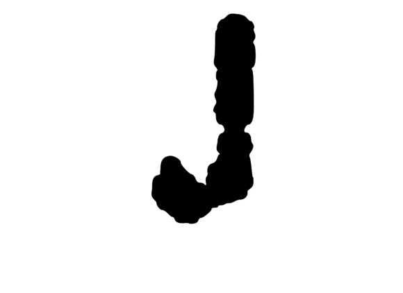 Ink Blot Stain Mono Letter J: A Designer's Honest Take