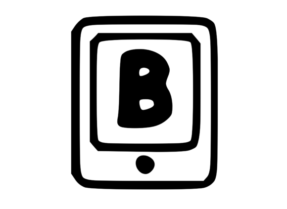 Mobile Tablet Device Mono Letter B: Designer Review