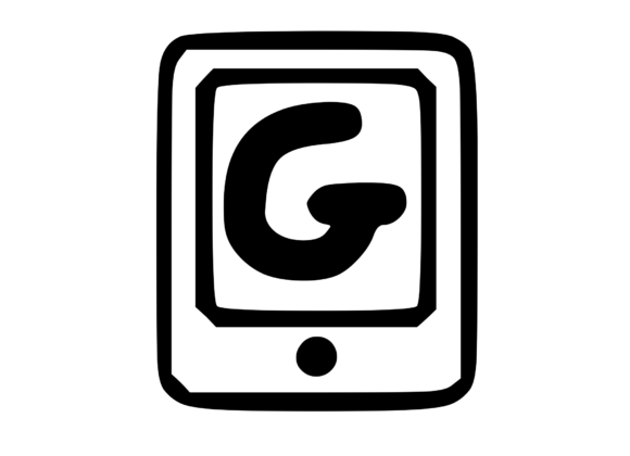 Mobile Tablet Device Mono Letter G
