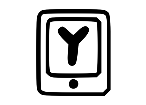 Mobile Tablet Device Mono Letter Y Design Review