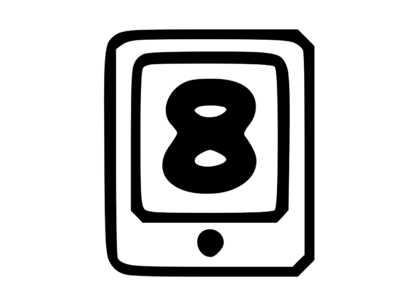 Mobile Tablet Device Mono Number 8