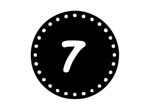 Mono Minted Gold Coin Number SVG 7 – A Designer’s Review