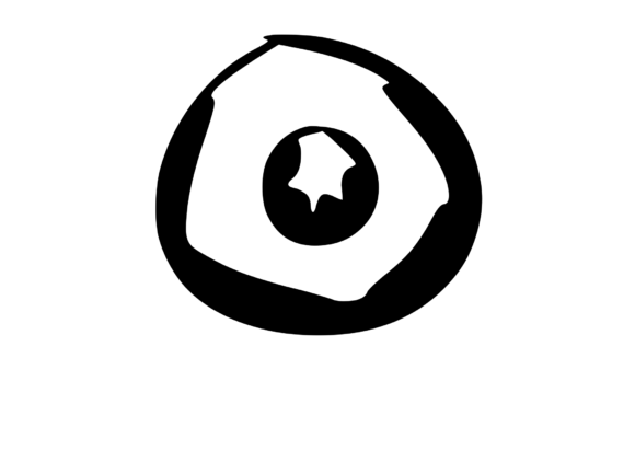 Rounded Fat Marker Pen Mono Letter O